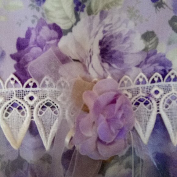 Purple Floral Dress Special Ocaasion Flower Girl 8 - Picture 3 of 5